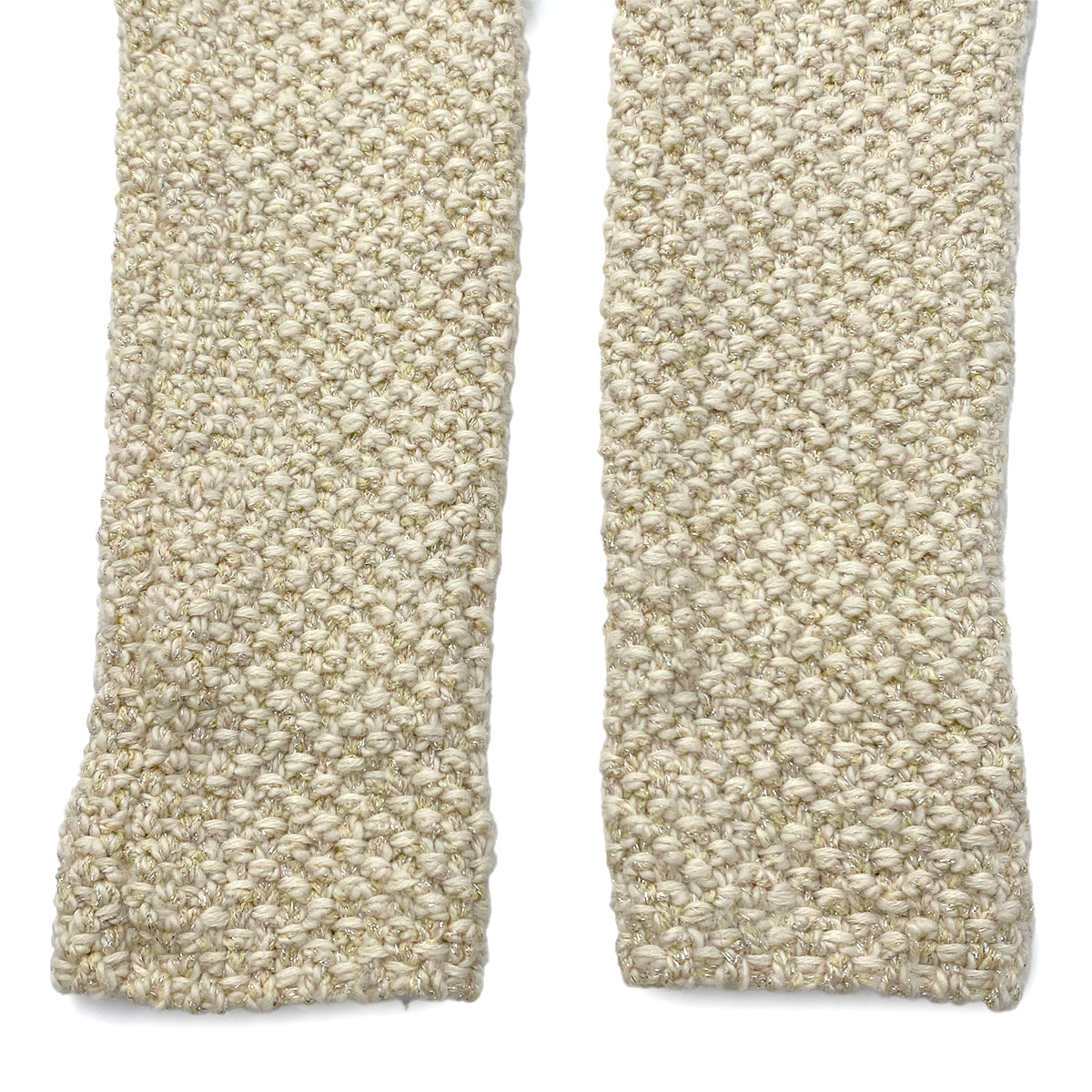 CHANEL TWEED KNIT CARDIGAN ECRU ALPACA 36 03A RTW 90287480