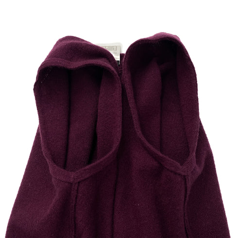 CHANEL SLEEVELESS KNIT TOPS PURPLE SILVER CASHMERE 36 02A RTW 90287482