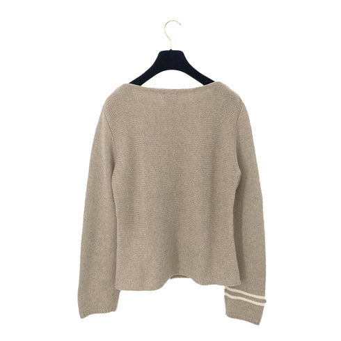 CHANEL VINTAGE LINE KNIT BEIGE WOOL 40 99A RTW 90287483 - PURPOSE
