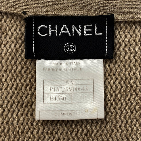 CHANEL VINTAGE LINE KNIT BEIGE WOOL 40 99A RTW 90287483 - PURPOSE