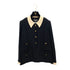 CHANEL VINTAGE FOUR POCKET BICOLOR JACKET PLEATED SKIRT SET BLACK 40 RTW 90287485 - PURPOSE