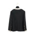 CHANEL VINTAGE FOUR POCKET BICOLOR JACKET PLEATED SKIRT SET BLACK 40 RTW 90287485 - PURPOSE