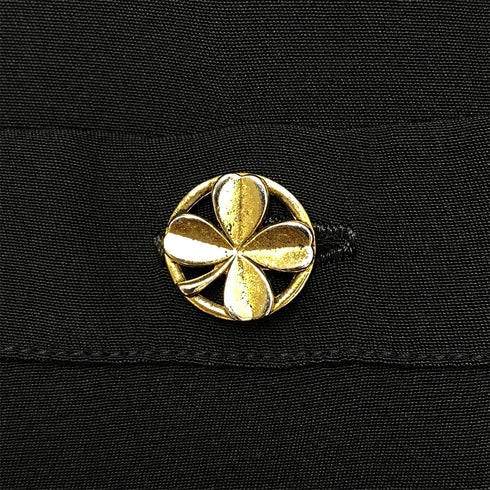 CHANEL VINTAGE FOUR POCKET BICOLOR JACKET PLEATED SKIRT SET BLACK 40 RTW 90287485 - PURPOSE