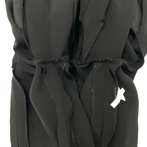 CHANEL VINTAGE FOUR POCKET BICOLOR JACKET PLEATED SKIRT SET BLACK 40 RTW 90287485 - PURPOSE