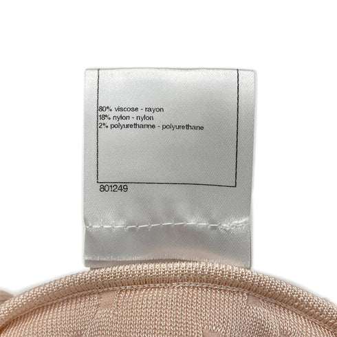 CHANEL COCO FAUX PEARL BUTTON CARDIGAN PINK RAYON 40 P43 RTW 90287724