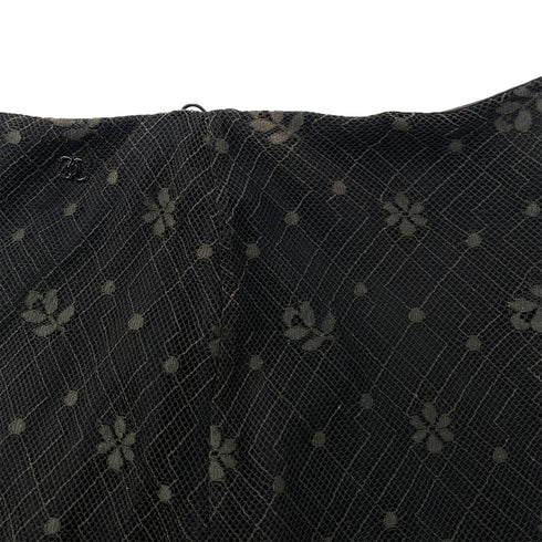 CHANEL LACE SKIRT BLACK COTTON 38 03A RTW 90287811 - PURPOSE