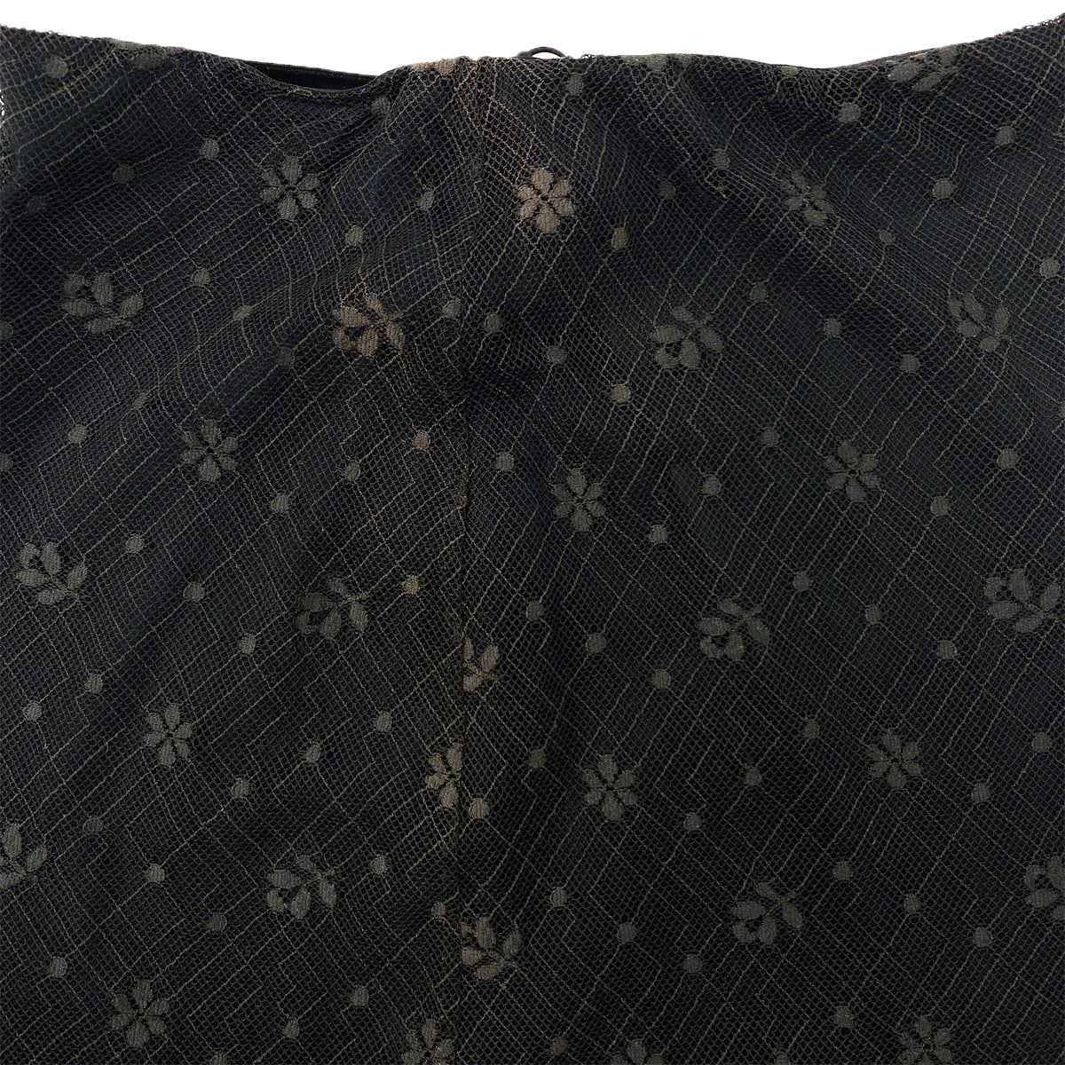 CHANEL LACE SKIRT BLACK COTTON 38 03A RTW 90287811