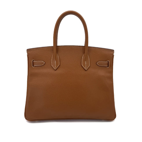 HERMES BIRKIN 30 GOLD EPSOM HAND BAG □G GHW 90287876 - PURPOSE