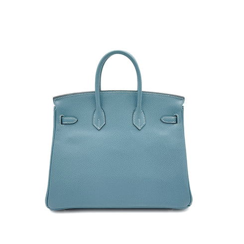 HERMES BIRKIN 25 BLUE JEAN EPSOM HAND BAG ▢M SHW HERMES BIRKIN 25 BLUE JEAN EPSOM HAND BAG ▢M SHW 90287878 - PURPOSE
