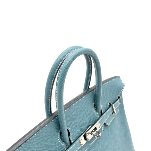 HERMES BIRKIN 25 BLUE JEAN EPSOM HAND BAG ▢M SHW HERMES BIRKIN 25 BLUE JEAN EPSOM HAND BAG ▢M SHW 90287878 - PURPOSE