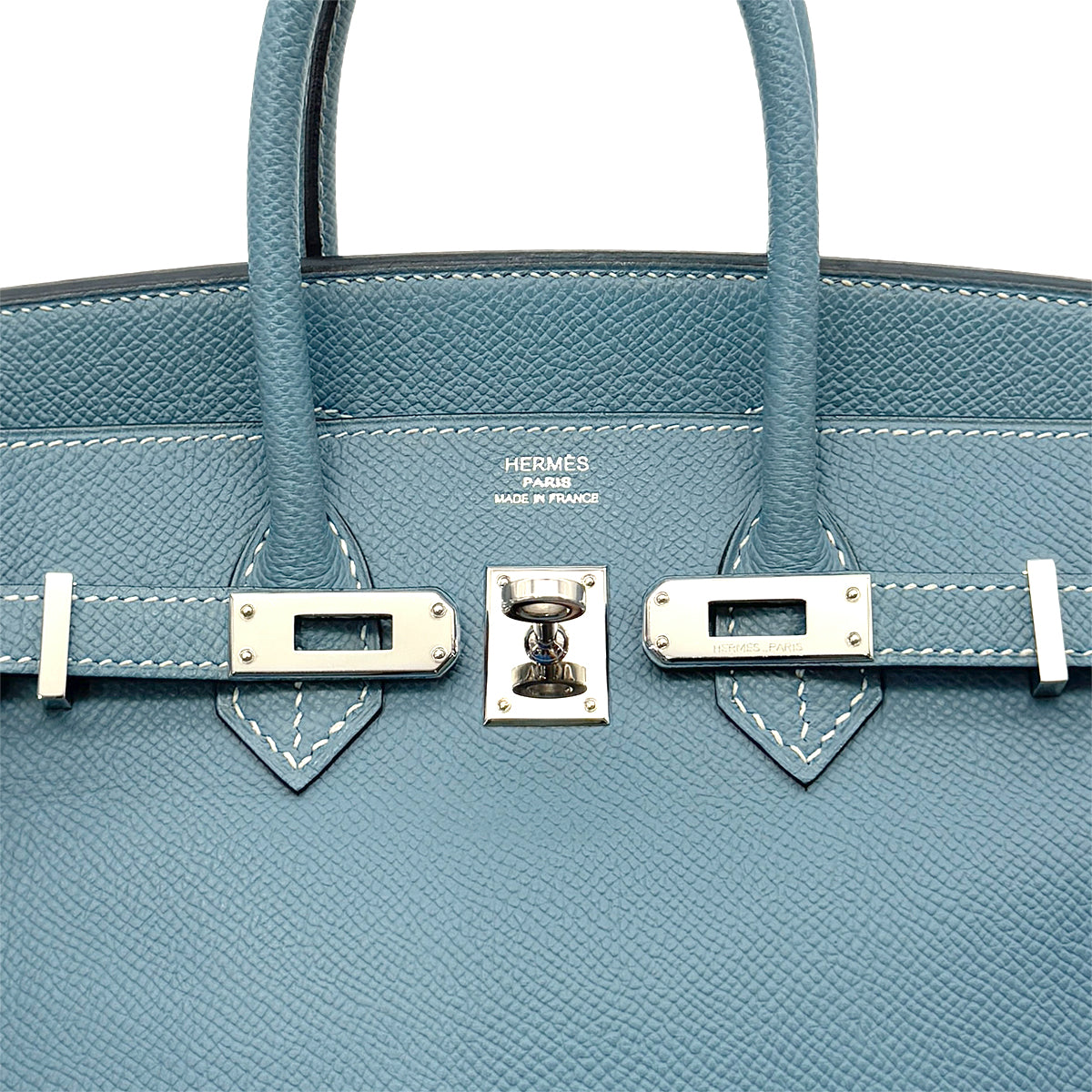 HERMES BIRKIN 25 BLUE JEAN EPSOM HAND BAG ▢M SHW HERMES BIRKIN 25 BLUE JEAN EPSOM HAND BAG ▢M SHW 90287878