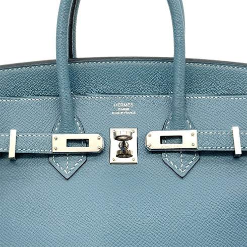 HERMES BIRKIN 25 BLUE JEAN EPSOM HAND BAG ▢M SHW HERMES BIRKIN 25 BLUE JEAN EPSOM HAND BAG ▢M SHW 90287878 - PURPOSE