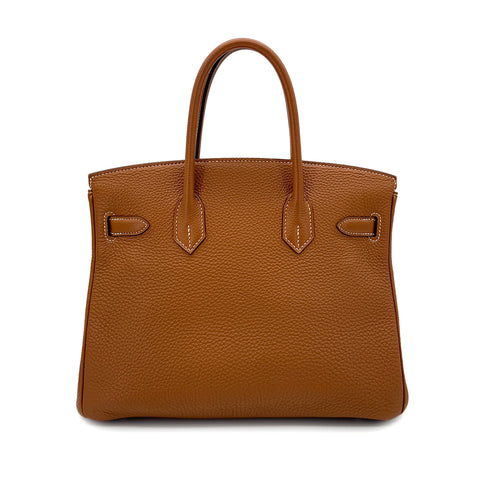HERMES BIRKIN 30 GOLD TOGO HAND BAG □N SHW 90287879 - PURPOSE