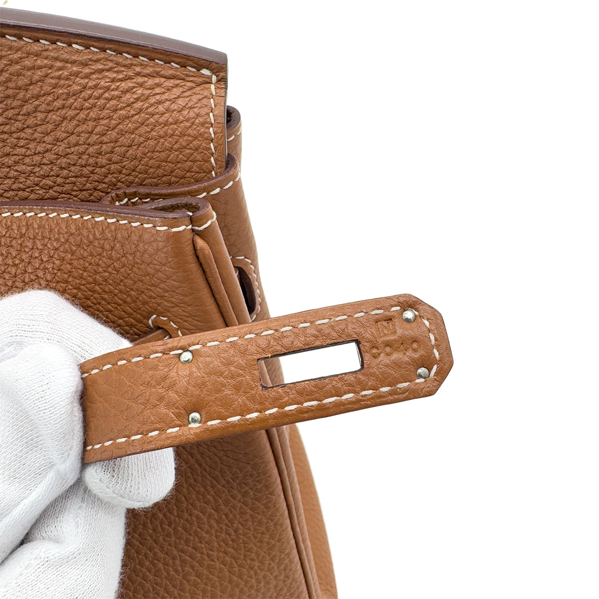 HERMES BIRKIN 30 GOLD TOGO HAND BAG □N SHW 90287879