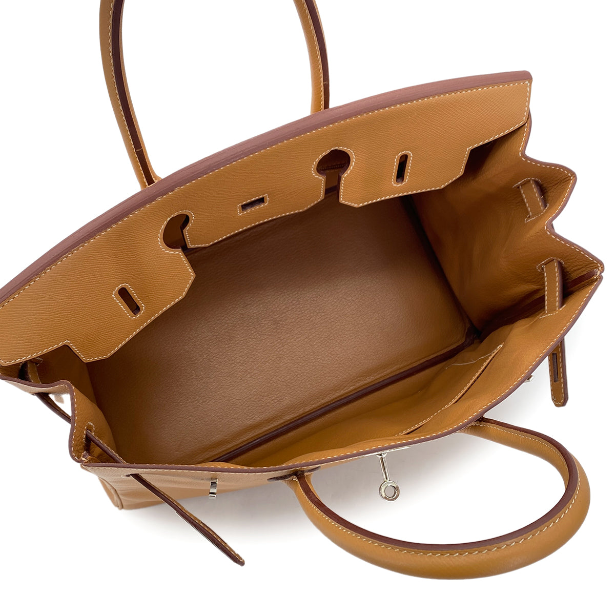 HERMES BIRKIN 35 NATUREL VEAU EPSOM HAND BAG □K SHW 90287881