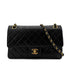 CHANEL VINTAGE CLASSIC FLAP MEDIUM CHAIN SHOULDER BAG BLACK LAMB SKIN 90287882 - PURPOSE