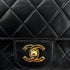 CHANEL VINTAGE CLASSIC FLAP MEDIUM CHAIN SHOULDER BAG BLACK LAMB SKIN 90287882 - PURPOSE