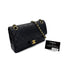 CHANEL VINTAGE CLASSIC FLAP MEDIUM CHAIN SHOULDER BAG BLACK LAMB SKIN 90287882 - PURPOSE