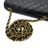 CHANEL VINTAGE MATELASSE HALF MOON CHAIN SHOULDER BAG BLACK LAMB SKIN 90287883 - PURPOSE