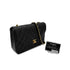 CHANEL VINTAGE MATELASSE HALF MOON CHAIN SHOULDER BAG BLACK LAMB SKIN 90287883 - PURPOSE