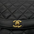 CHANEL VINTAGE DIANA MEDIUM CHAIN SHOULDER BAG BLACK LAMB SKIN 90287885 - PURPOSE