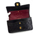 CHANEL VINTAGE CLASSIC FLAP MEDIUM CHAIN SHOULDER BAG BLACK LAMB SKIN 90287886 - PURPOSE