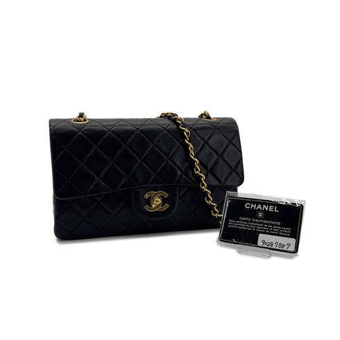 CHANEL VINTAGE CLASSIC FLAP SMALL CHAIN SHOULDER BAG BLACK LAMB SKIN 90287887 - PURPOSE