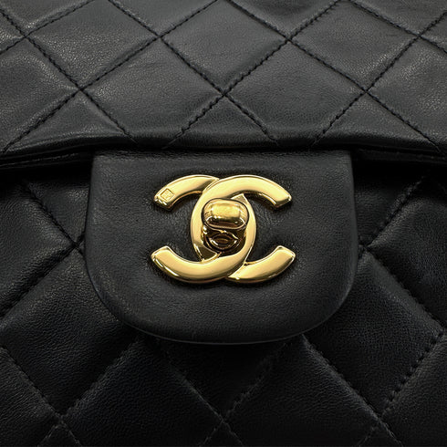 CHANEL VINTAGE CLASSIC FLAP SMALL CHAIN SHOULDER BAG BLACK LAMB SKIN 90287889 - PURPOSE