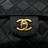 CHANEL VINTAGE CLASSIC FLAP MEDIUM CHAIN SHOULDER BAG BLACK LAMB SKIN 90287891 - PURPOSE