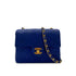 CHANEL VINTAGE MINI SQUARE 17 CHAIN SHOULDER BAG BLUE LAMB SKIN 90287892 - PURPOSE