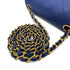 CHANEL VINTAGE MINI SQUARE 17 CHAIN SHOULDER BAG BLUE LAMB SKIN 90287892 - PURPOSE