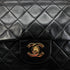 CHANEL VINTAGE CLASSIC FLAP MEDIUM CHAIN SHOULDER BAG BLACK LAMB SKIN 90287893 - PURPOSE