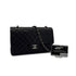 CHANEL VINTAGE CLASSIC FLAP MEDIUM CHAIN SHOULDER BAG BLACK LAMB SKIN 90287894 - PURPOSE