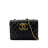CHANEL VINTAGE MATELASSE BIG COCO CHAIN SHOULDER BAG BLACK LAMB SKIN 90287895 - PURPOSE