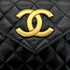 CHANEL VINTAGE MATELASSE BIG COCO CHAIN SHOULDER BAG BLACK LAMB SKIN 90287895 - PURPOSE