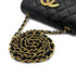 CHANEL VINTAGE MATELASSE BIG COCO CHAIN SHOULDER BAG BLACK LAMB SKIN 90287895 - PURPOSE
