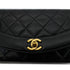 CHANEL VINTAGE DIANA SMALL CHAIN SHOULDER BAG BLACK LAMB SKIN 90287897 - PURPOSE