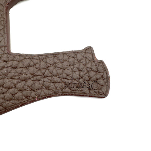 HERMES BAG CHARM PETIT H ELEPHANT VIOLET MARRON FONCE EPSOM TOGO 90287900 - PURPOSE