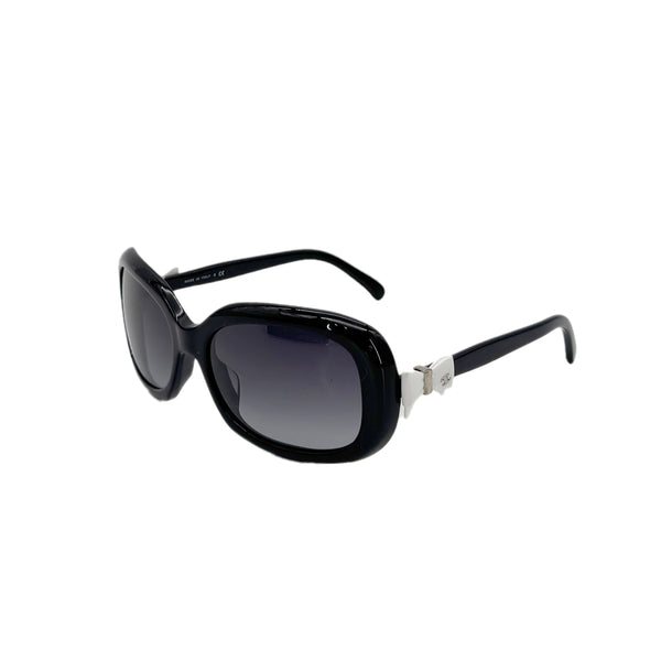 CHANEL SUNGLASSES COCOMARK RIBBON BLACK WHITE EYEWEAR 90287909 - PURPOSE