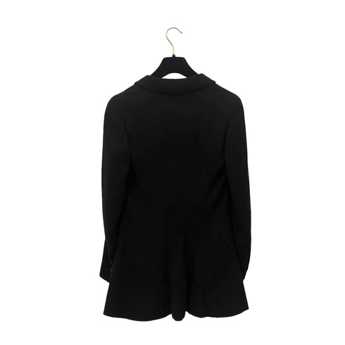 CHANEL COCO BUTTON JACKET BLACK WOOL 34 02P RTW 90287918