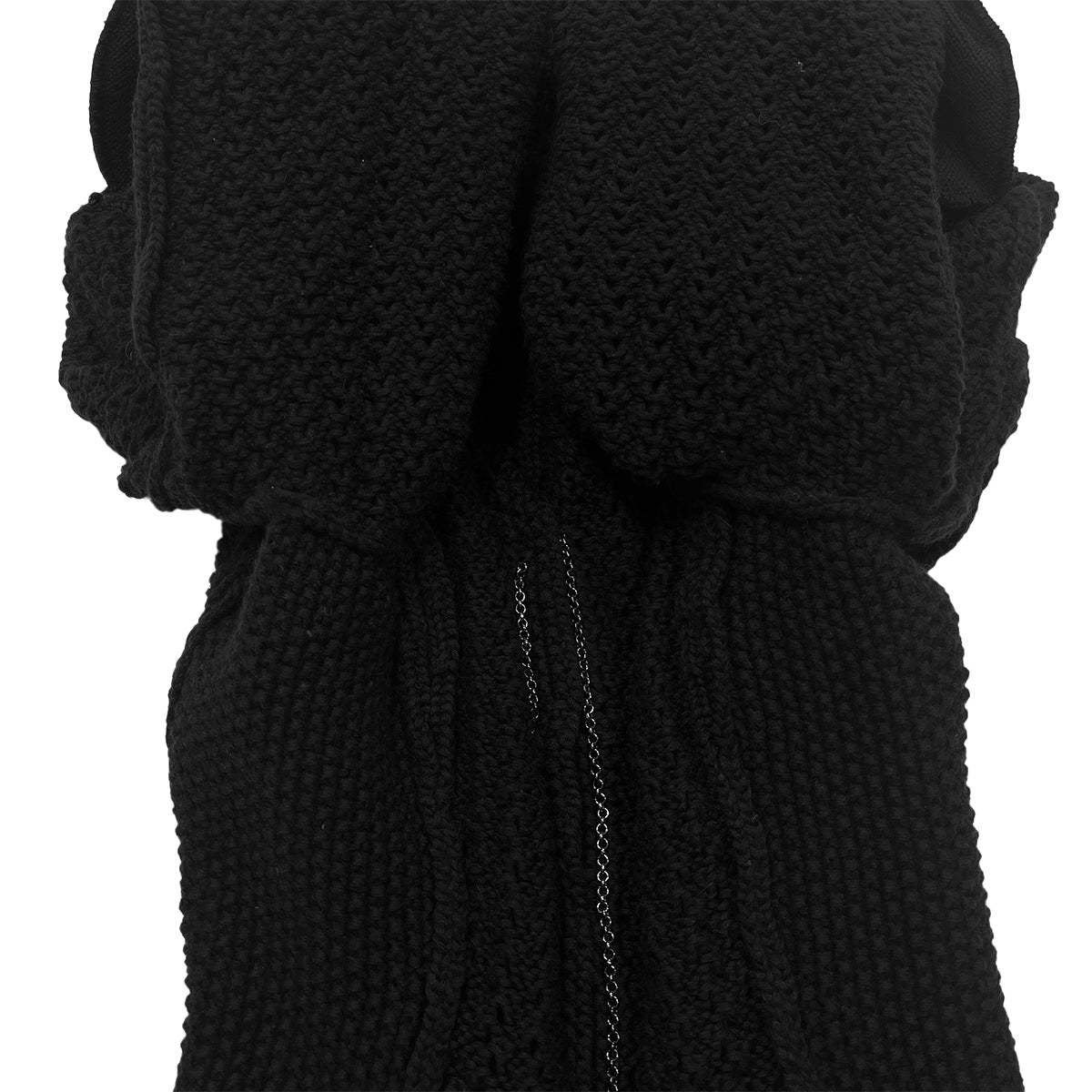 CHANEL CAMELLIA COCO BUTTON KNIT JACKET BLACK COTTON 36 03P RTW 90287919