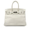 HERMES BIRKIN 35 WHITE TAURILLON CLEMENCE HAND BAG □N SHW 90287995 - PURPOSE