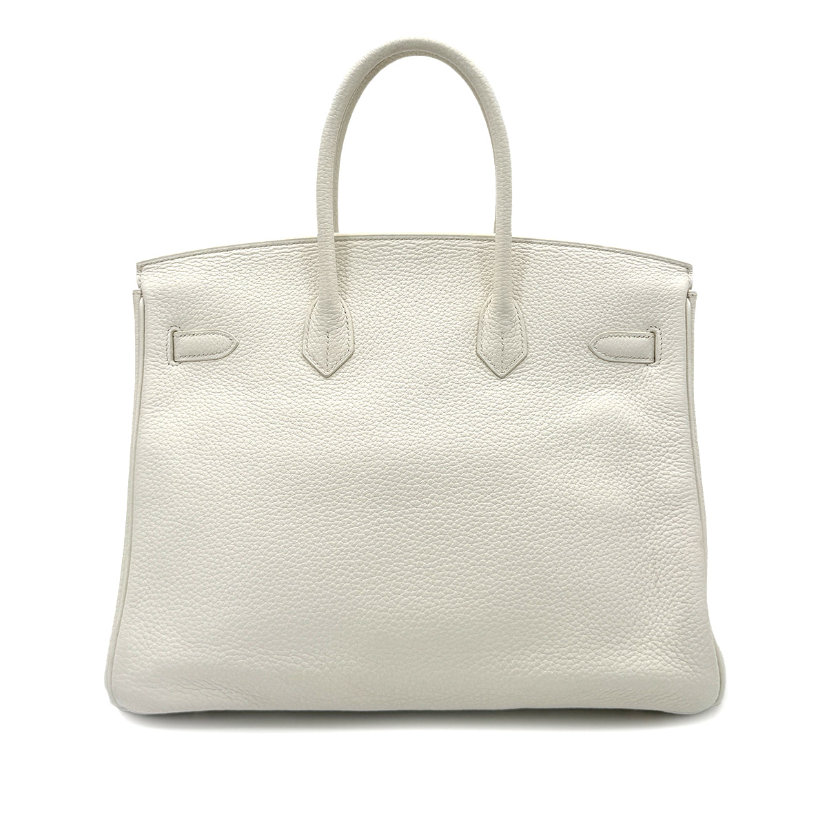 HERMES BIRKIN 35 WHITE TAURILLON CLEMENCE HAND BAG □N SHW 90287995