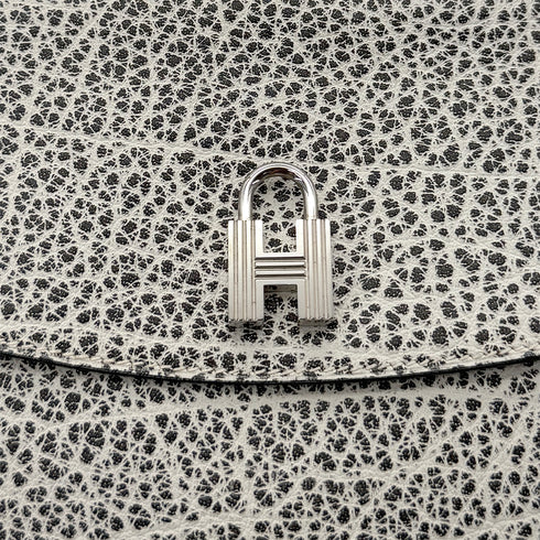 HERMES POCHETTE RIO CADENA BLACK WHITE DALMATIAN CLUTCH BAG □D SHW 90288000 - PURPOSE