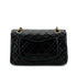 CHANEL VINTAGE CLASSIC FLAP SMALL CHAIN SHOULDER BAG BLACK LAMB SKIN 90288001 - PURPOSE
