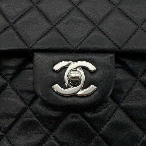 CHANEL VINTAGE CLASSIC FLAP SMALL CHAIN SHOULDER BAG BLACK LAMB SKIN 90288002 - PURPOSE