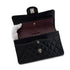 CHANEL VINTAGE CLASSIC FLAP SMALL CHAIN SHOULDER BAG BLACK LAMB SKIN 90288002 - PURPOSE