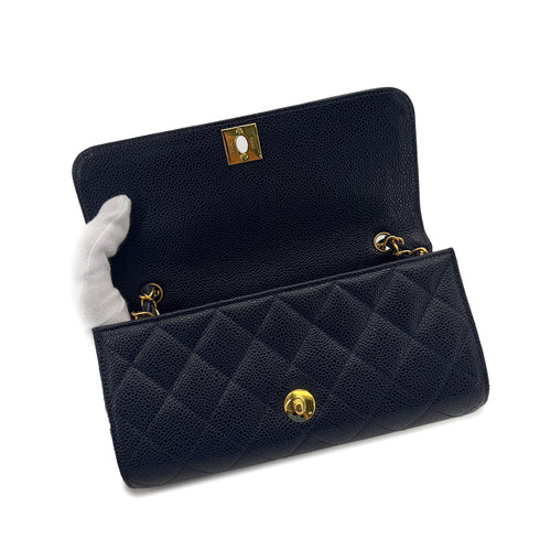 CHANEL VINTAGE MATELASSE CHAIN SHOULDER BAG NAVY CAVIAR SKIN 90288003 - PURPOSE