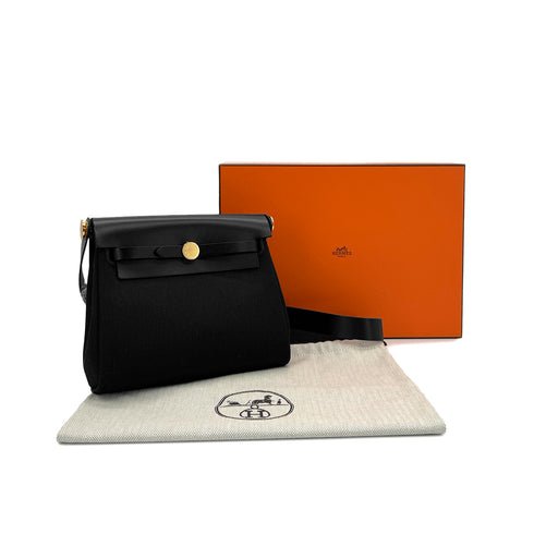 HERMES HER BAG ZIP 20 MINI BLACK VACHE HUNTER TOILE MILITAIRE SHOULDER BAG K GHW 90288007 - PURPOSE