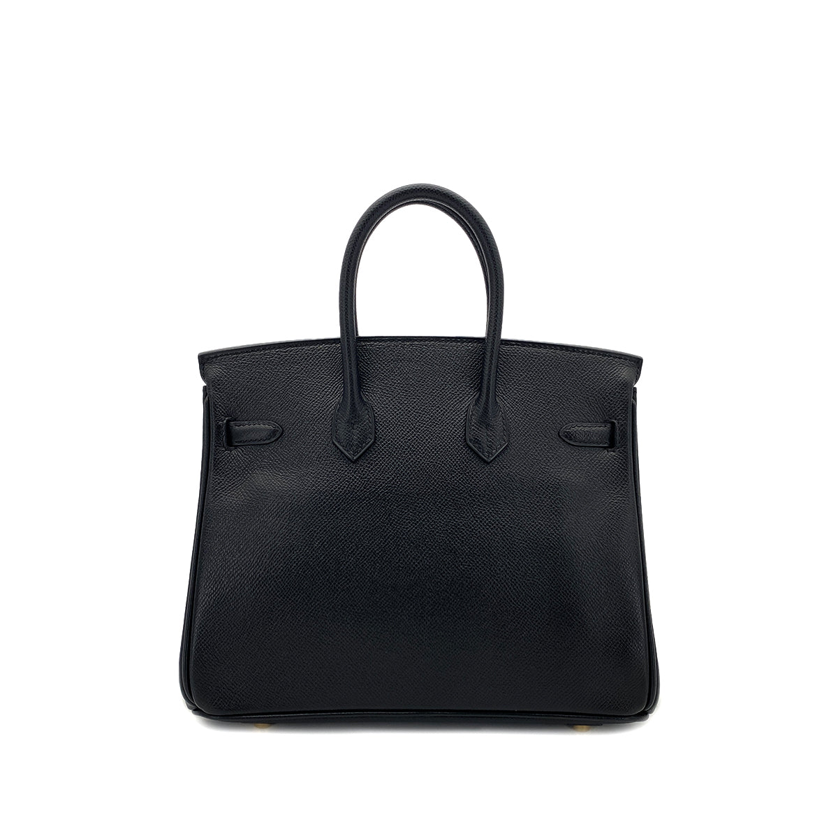 HERMES BIRKIN 25 BLACK EPSOM HAND BAG □I GHW 90288008